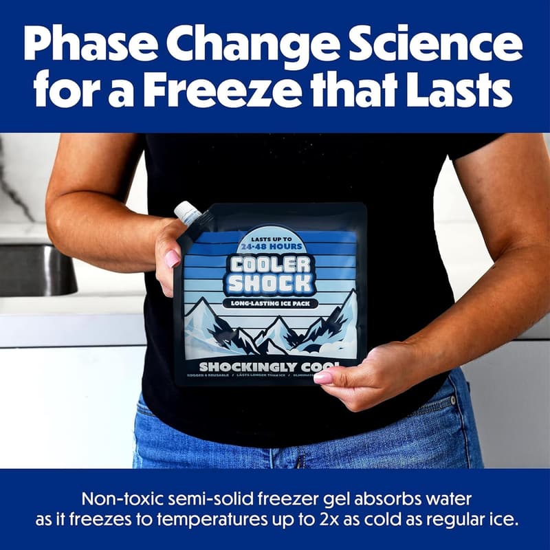 Reusable Ice Packs for Coolers - Long Lasting Freezer Packs