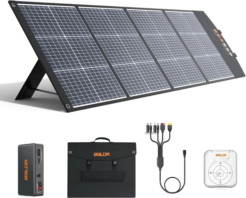 200W Portable Monocrystalline Solar Panel for Camping