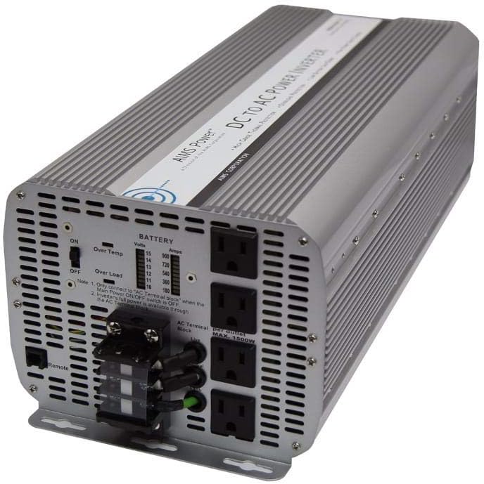 8000W Inverter with Digital Meters and AC Terminal Block