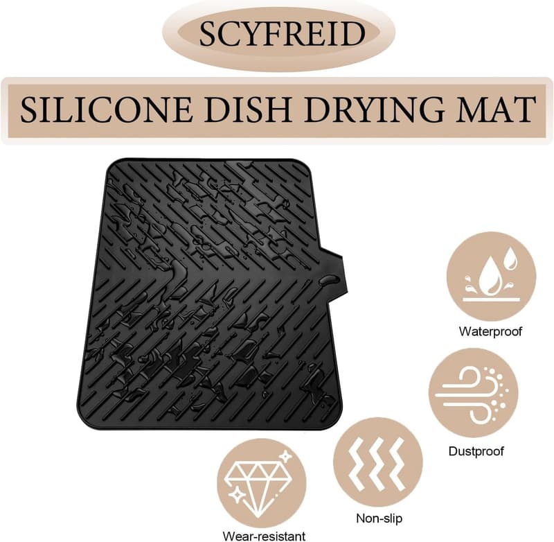 Eco-Friendly Heat-Resistant Silicone Dish Drying Mat 23