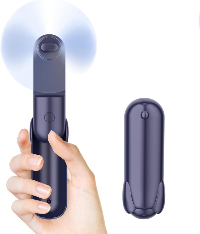 Portable USB Rechargeable Hand Fan with Adjustable Speeds