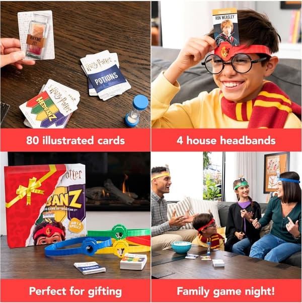 Harry Potter Hedbanz Board Game for Family Fun Ages 6+