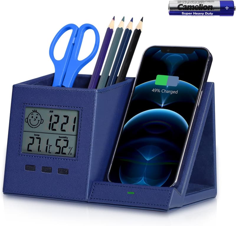 3-in-1 Wireless Charger & Desk Clock - Men’s Gift Gadget