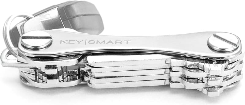 Compact Titanium Key Organizer - Holds Up to 14 Keys