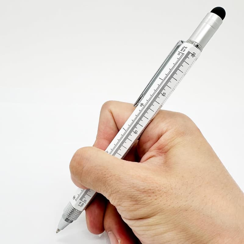 6-in-1 Multi Tech Tool Stylus Pen with Ruler and Screwdriver