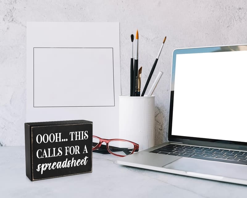 Inspirational Quote Wooden Box for Home Office Decor (5