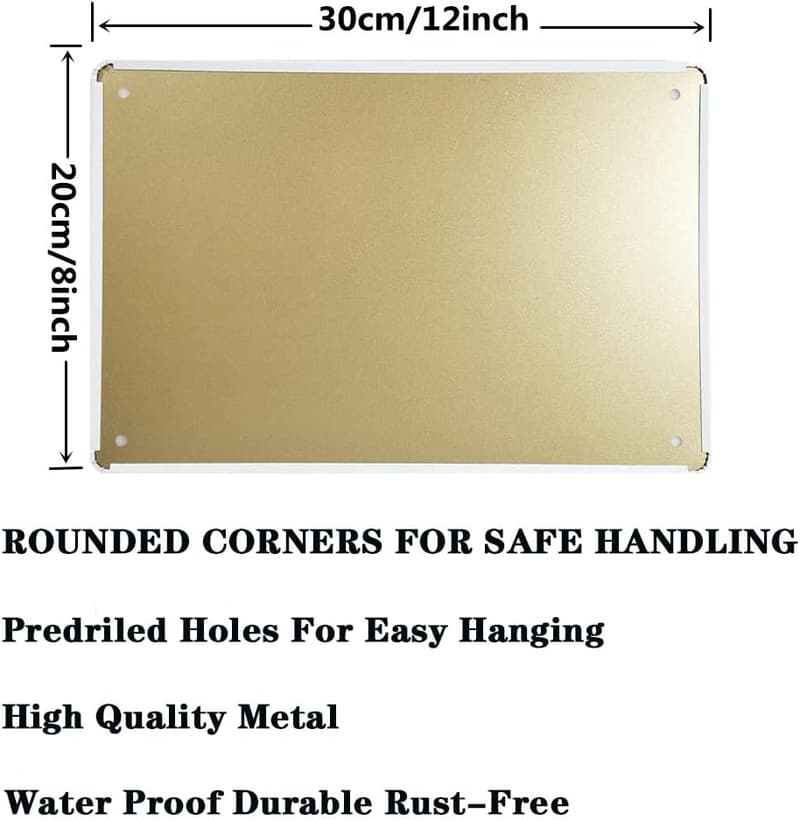 Team Meeting Humor Metal Tin Sign - 12 x 8 Inch Cubicle Decor