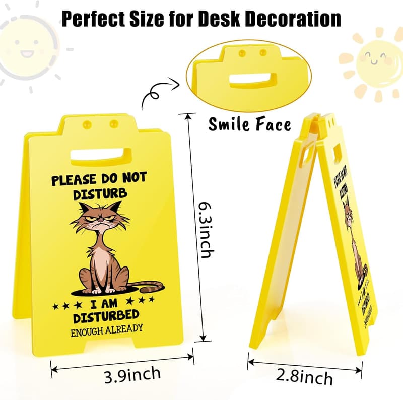Funny Desk Sign for Coworkers - 
