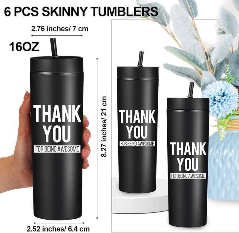 Graduation Appreciation Tumblers for Women & Men - Set of 6