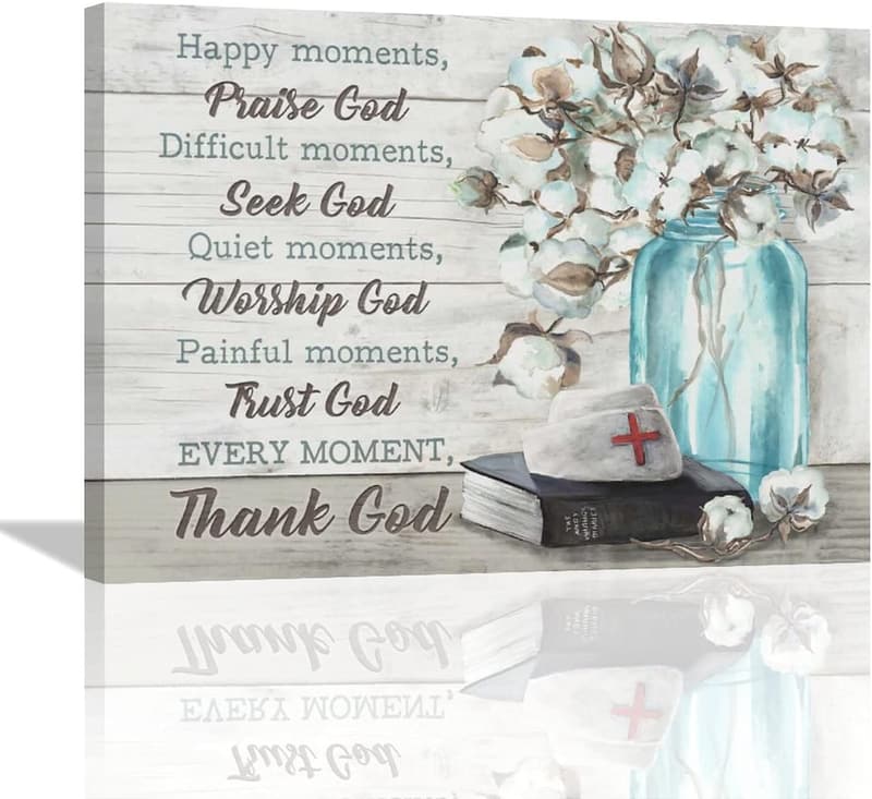 Nurse Appreciation Canvas Wall Art - Inspirational Quotes Decor