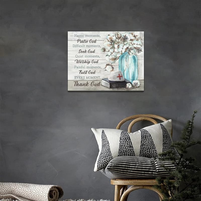 Nurse Appreciation Canvas Wall Art - Inspirational Quotes Decor