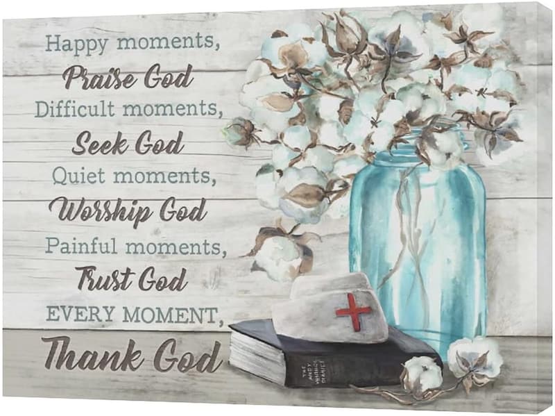 Nurse Appreciation Canvas Wall Art - Inspirational Quotes Decor