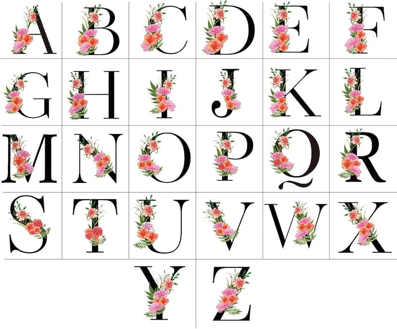 Personalized Initial Canvas Tote Bag for Mother's Day
