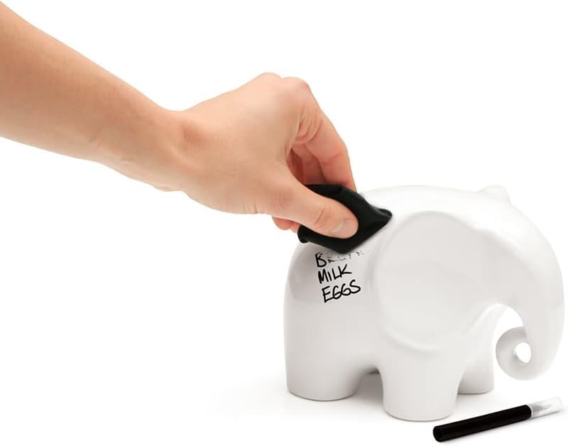 Mini Whiteboard with Pen - Eric Elephant Desk Decor