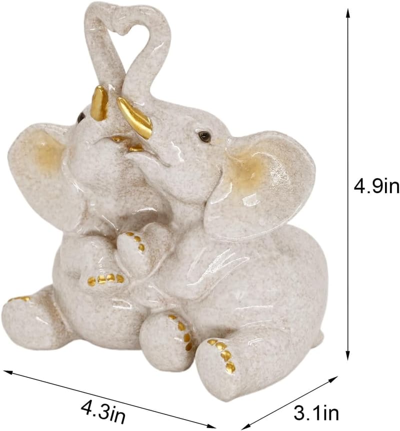 Unique Friendship Figurine - White Elephant Gift for Women