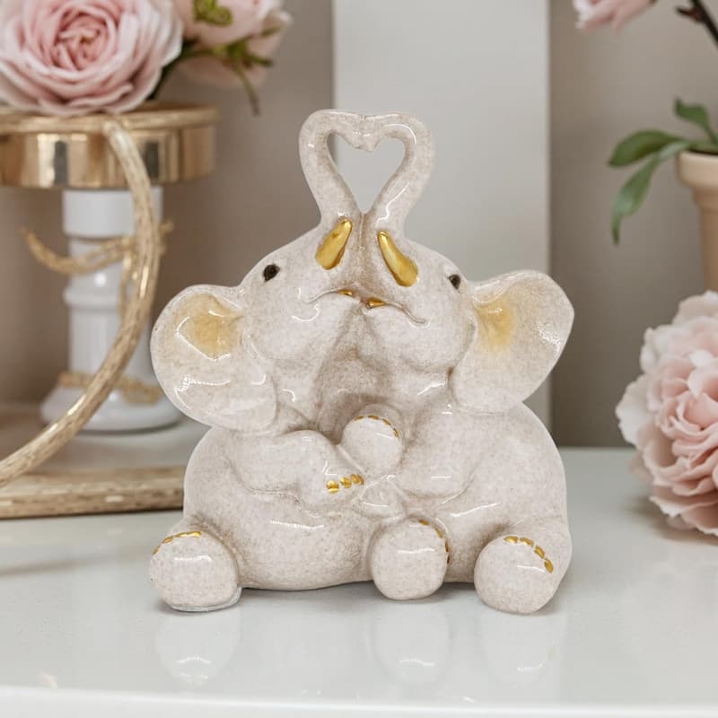 Unique Friendship Figurine - White Elephant Gift for Women