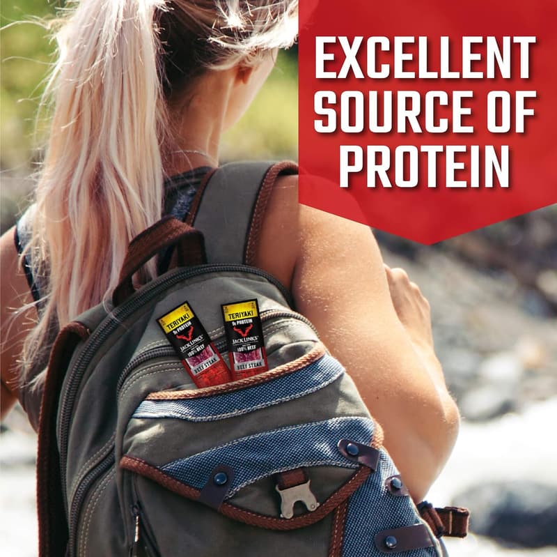 Teriyaki Beef Jerky Snacks - 9g Protein, Keto-Friendly (12 Ct)