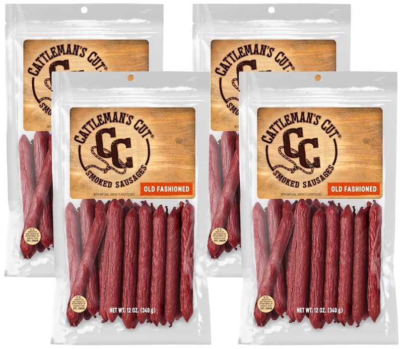 Old-Fashioned Smoked Sausages, 12 oz (Pack of 4)
