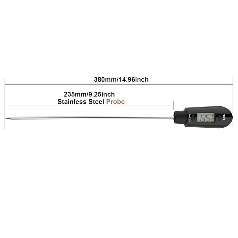 Digital Meat & Candy Thermometer with 9