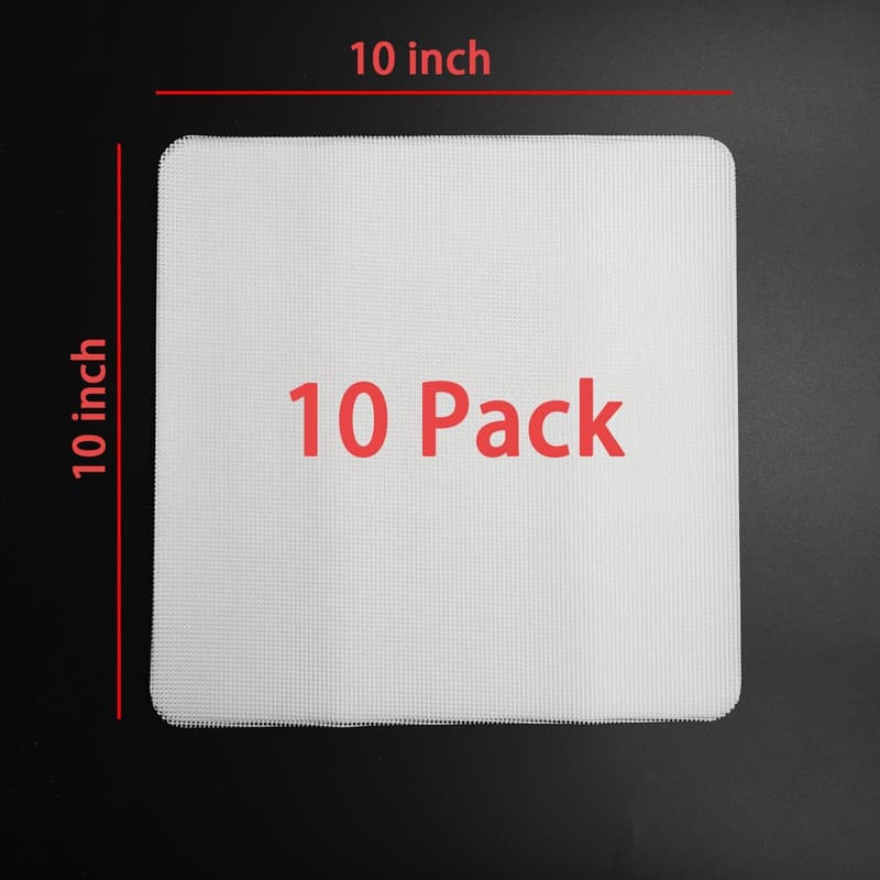 Mesh Silicone Dehydrator Sheets - 10x10 in | Set of 10