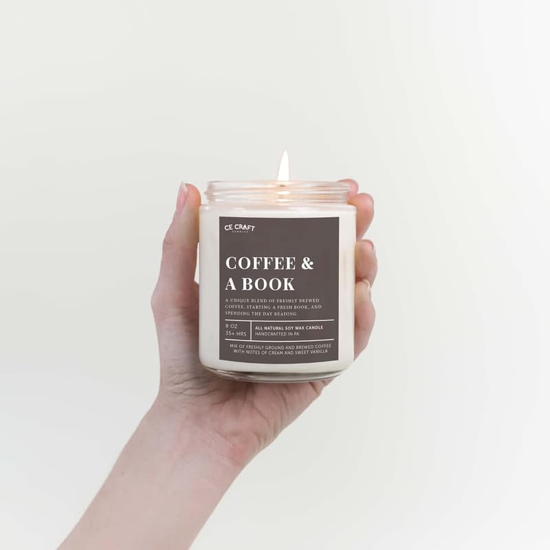 Library Book Scented Candle - Gift for Book Lovers