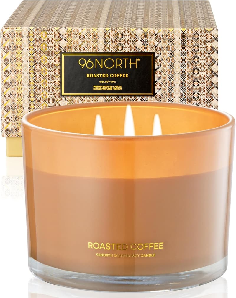 Large 3-Wick Soy Candle | 100% Natürlich | Housewarming Gift