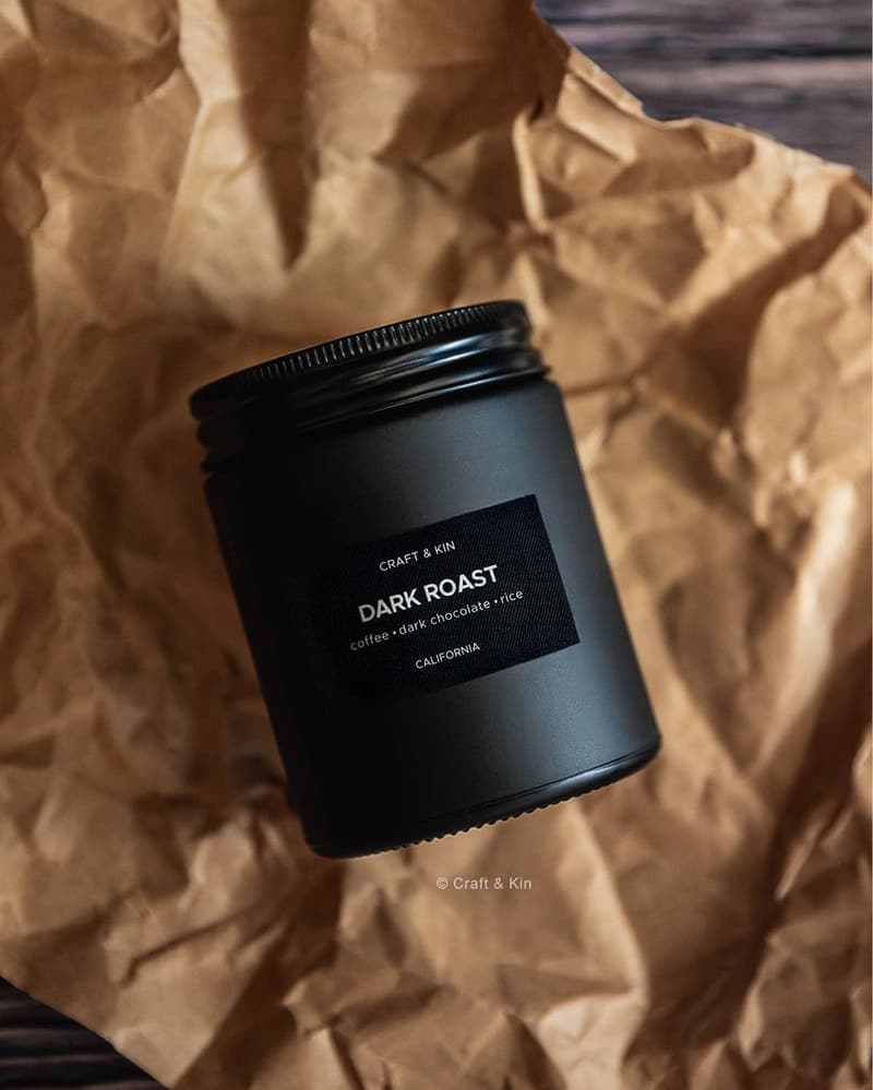 Dark Roast Coffee Candle | Soy Wax | 45 Hour Burn Time | Gifts for Dad