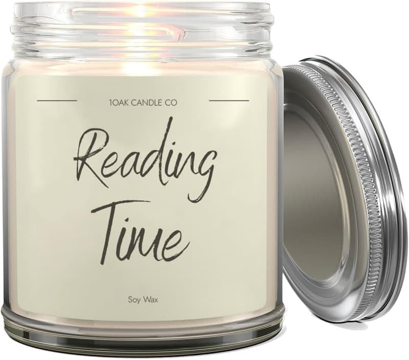 Vanilla Soy Candle for Readers - Unique Book-Themed Gift