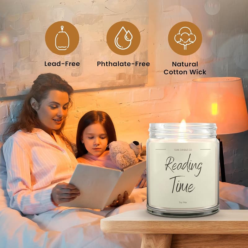Vanilla Soy Candle for Readers - Unique Book-Themed Gift