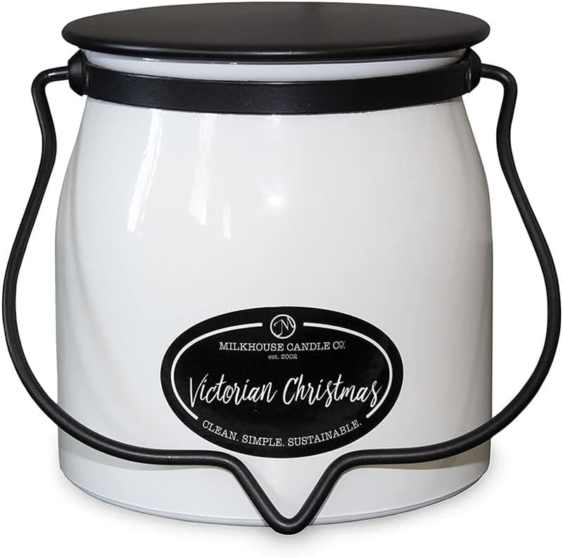 Victorian Christmas Soy Candle - 16oz - Non-Toxic, Long Burn Time