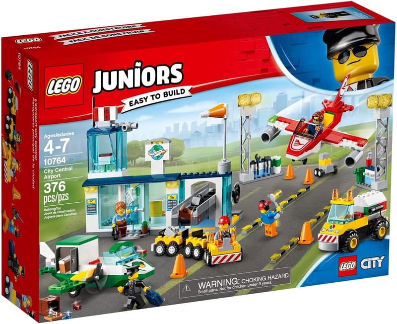 LEGO Juniors City Central Airport Building Kit (376 Pieces)