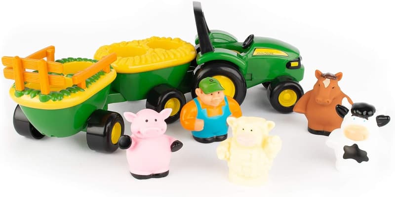 Musical Hayride Tractor Toy with Farm Animals for Toddlers