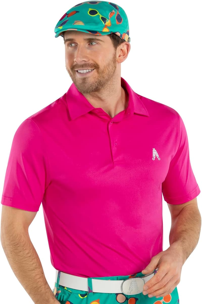 Funny Golf Flat Cap for Men - Royal & Awesome Design