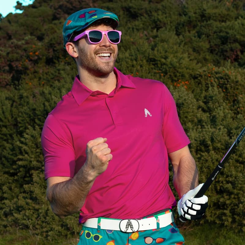 Funny Golf Flat Cap for Men - Royal & Awesome Design