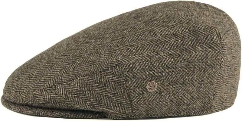 Men's Wool Blend Herringbone Ivy Cap