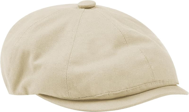 Men's Vintage Cotton Newsboy Cap