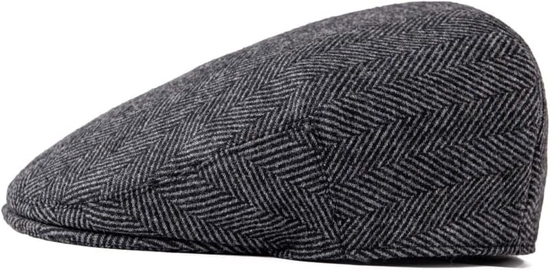 Men's Wool Tweed Gatsby Flat Cap