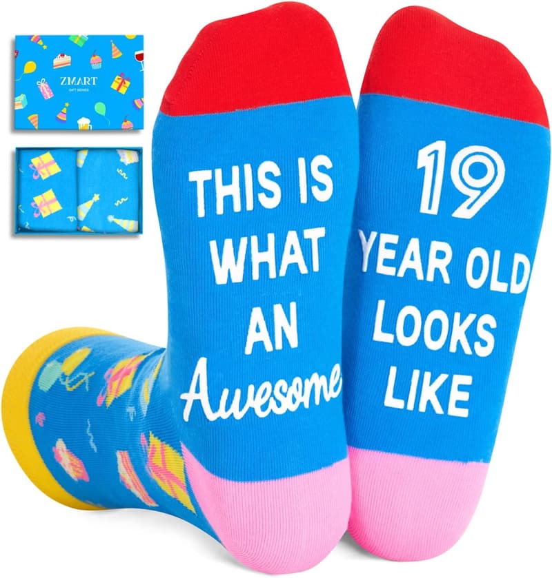 Teen Birthday Gift Socks for Ages 13-19