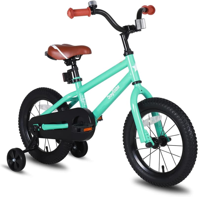 Kids' BMX Bicycle with Training Wheels, Ages 2-12, Multiple Colors