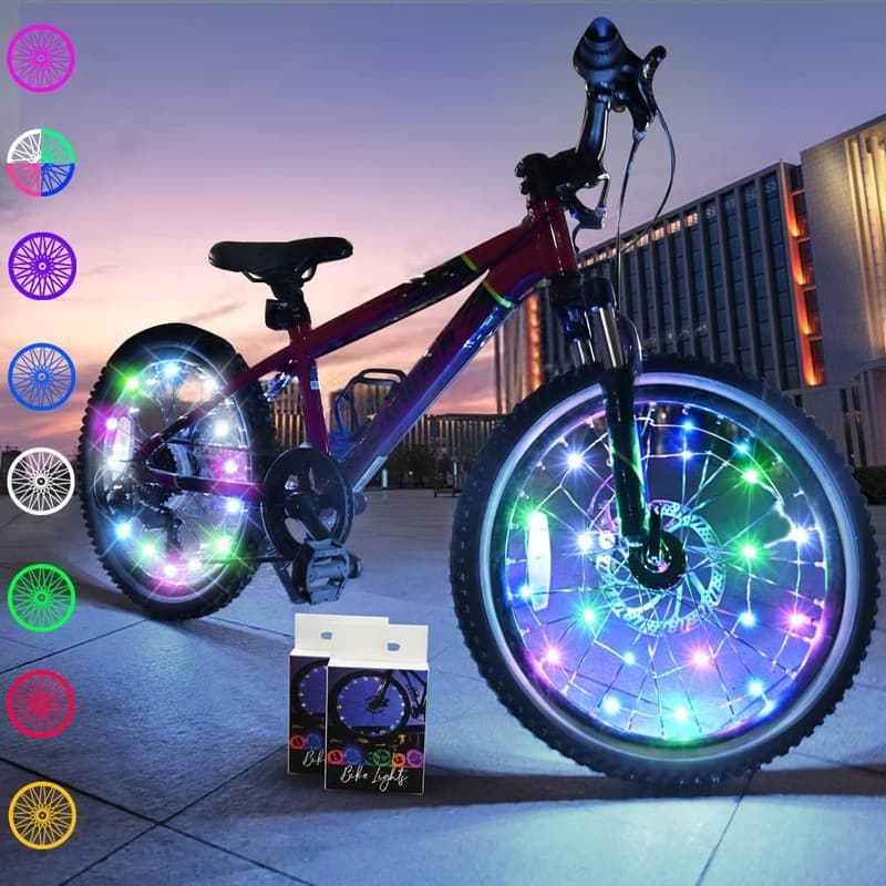 Ultra Bright LED Bike Wheel Lights - Waterproof Spoke Safety Lights