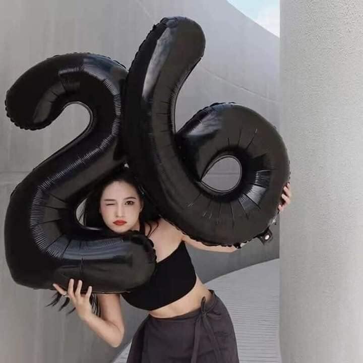 40 Inch Foil Number Balloon (0-9) for Birthday Celebrations