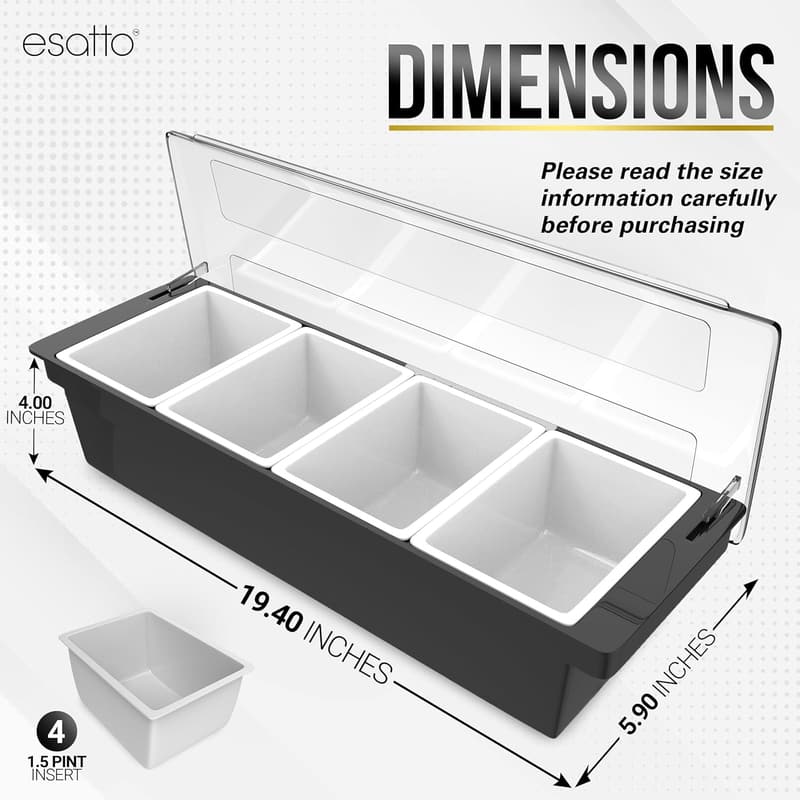 Essential Bar Supplies Condiment Caddy with 12 Pourers & Muddler