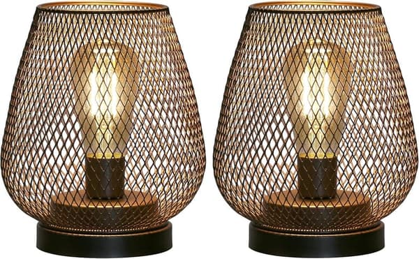 Battery-Powered LED Lanterns - Set of 2 for Events & Decor