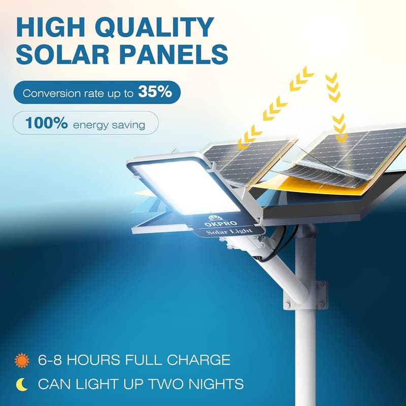 20000W IP66 Solar Street Light with Remote Control