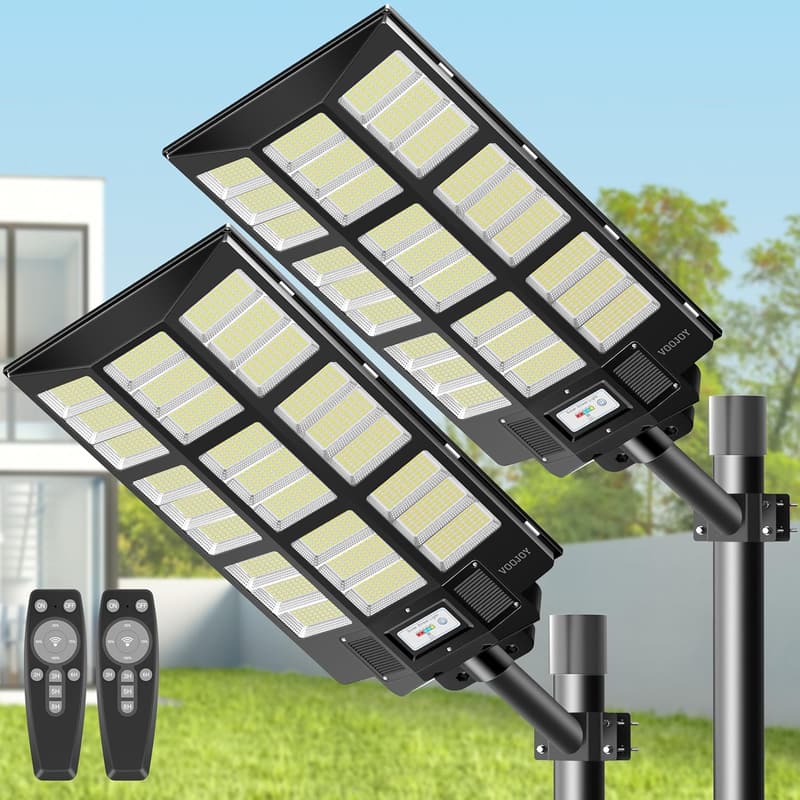 8500W Solar Street Lights with Motion Sensor & Remote Control