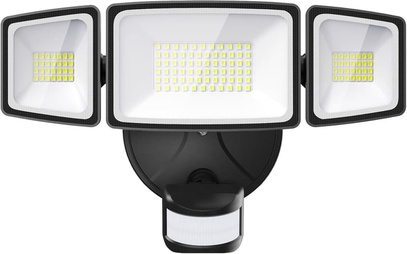 Outdoor Motion Sensor LED Security Light - 65W, 6500LM, IP65