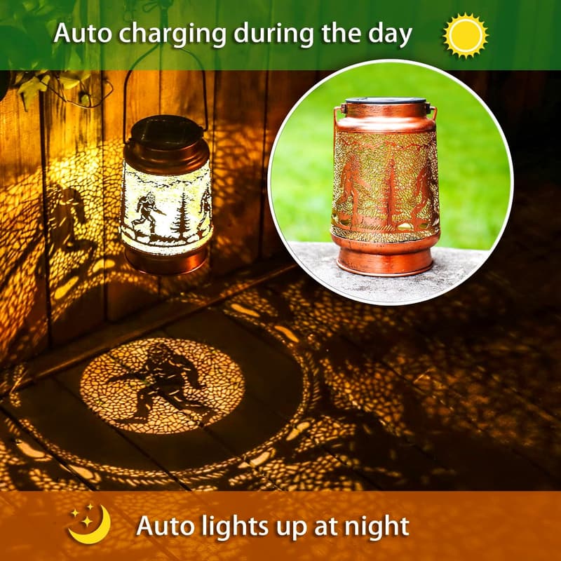 Outdoor Waterproof Bigfoot Solar Lantern - Perfect Father's Day Gift