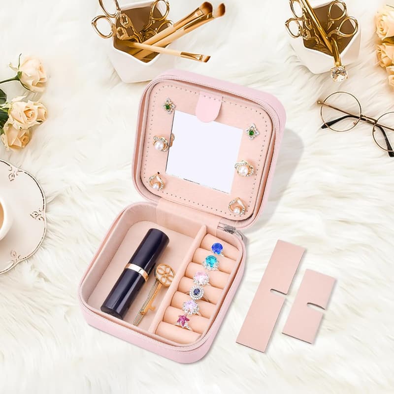 Personalized Travel Jewelry Case for Women’s Birthday Gift