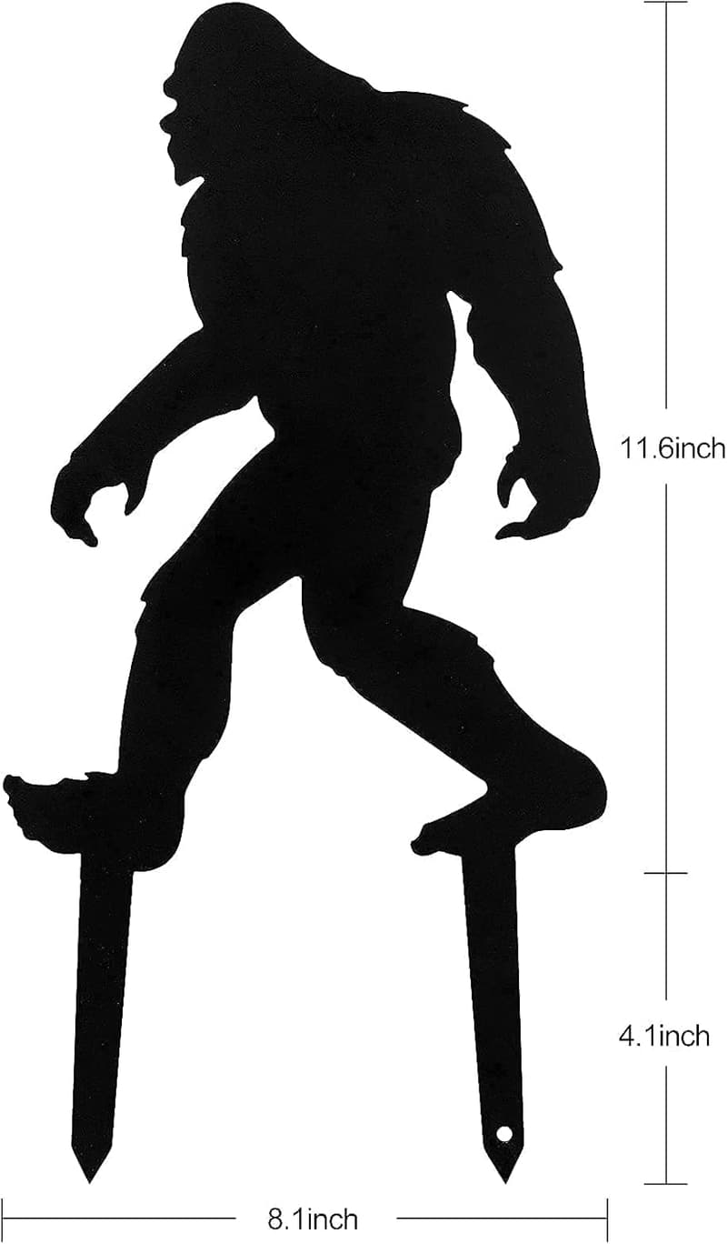 Bigfoot Garden Stake - Metal Sasquatch Lawn Decoration