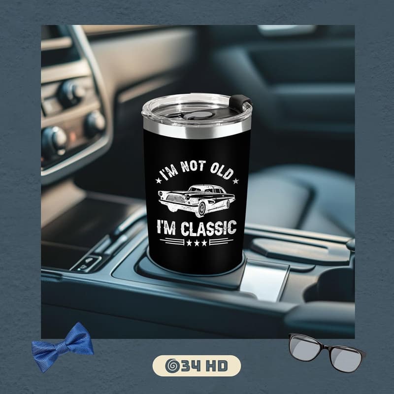 Father's Day Classic 20 oz Stainless Steel Tumbler with Lid